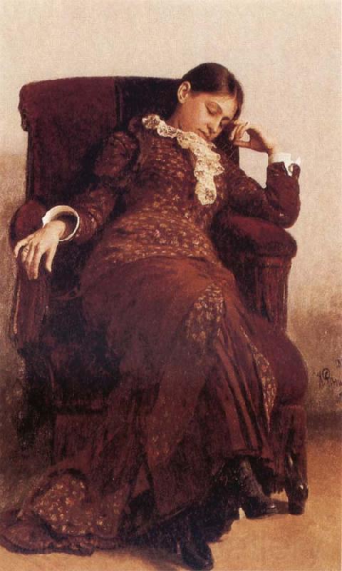 llya Yefimovich Repin Portrait of Vera Alekseevna Repina Spain oil painting art